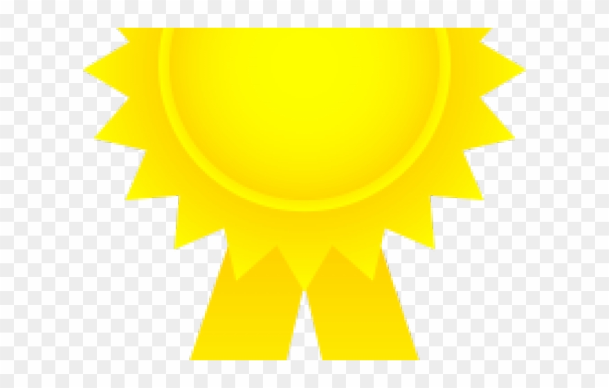 Award Clipart Yellow Ribbon - Clip Art - Png Download