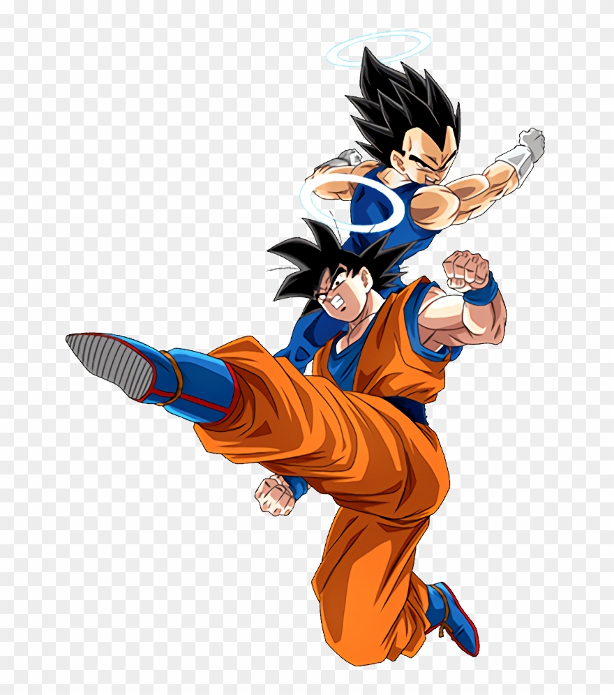 Goku Clipart Angel - Goku And Vegeta Png Transparent Png