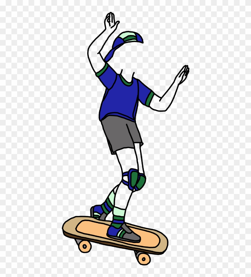 Skateboarding Clipart