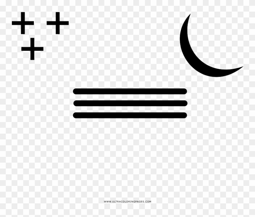 Night Frost And Fog Coloring Page - Crescent Clipart