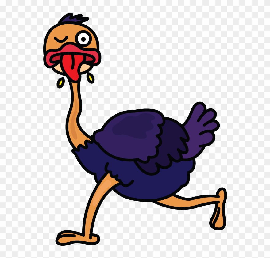 Collection Of Free Drawing Easy Download On - Draw A Ostrich Running Clipart