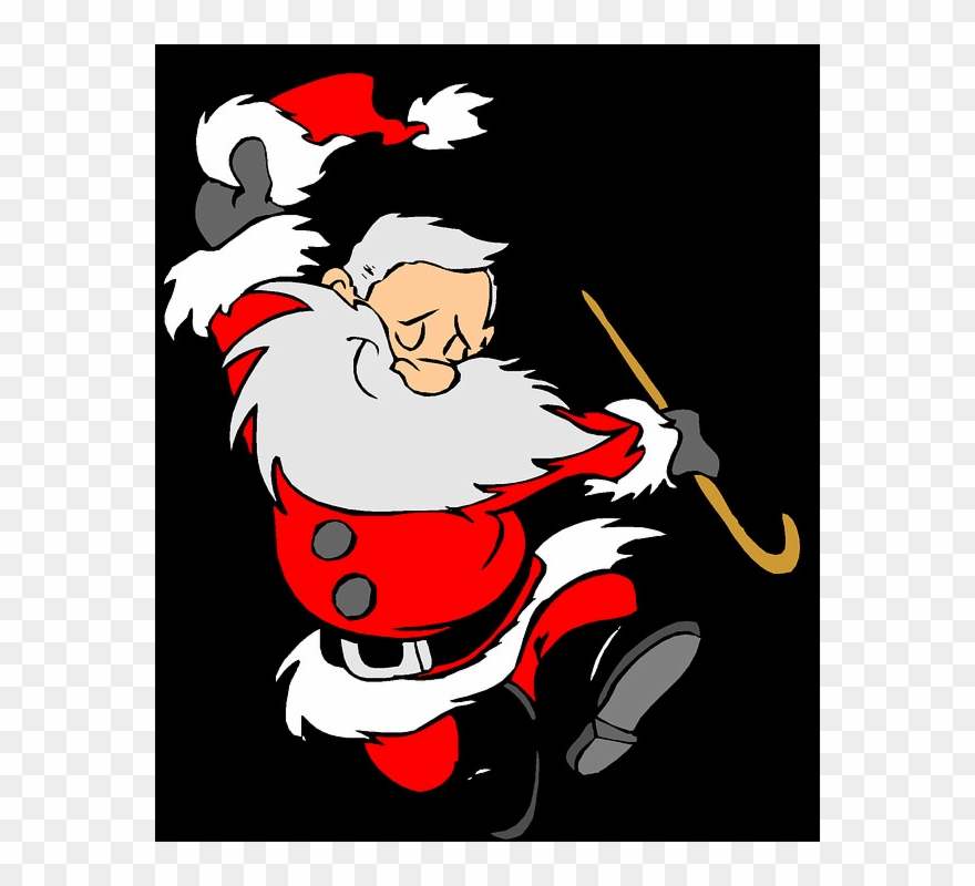 2 - Dancing Santa Clipart
