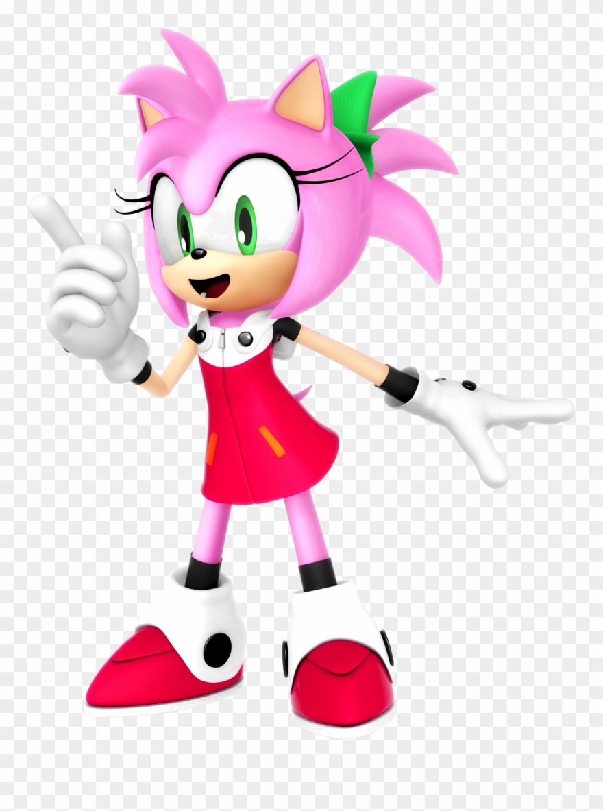 Amy Rose In Roll's Mega Man 11 Outfit Clipart