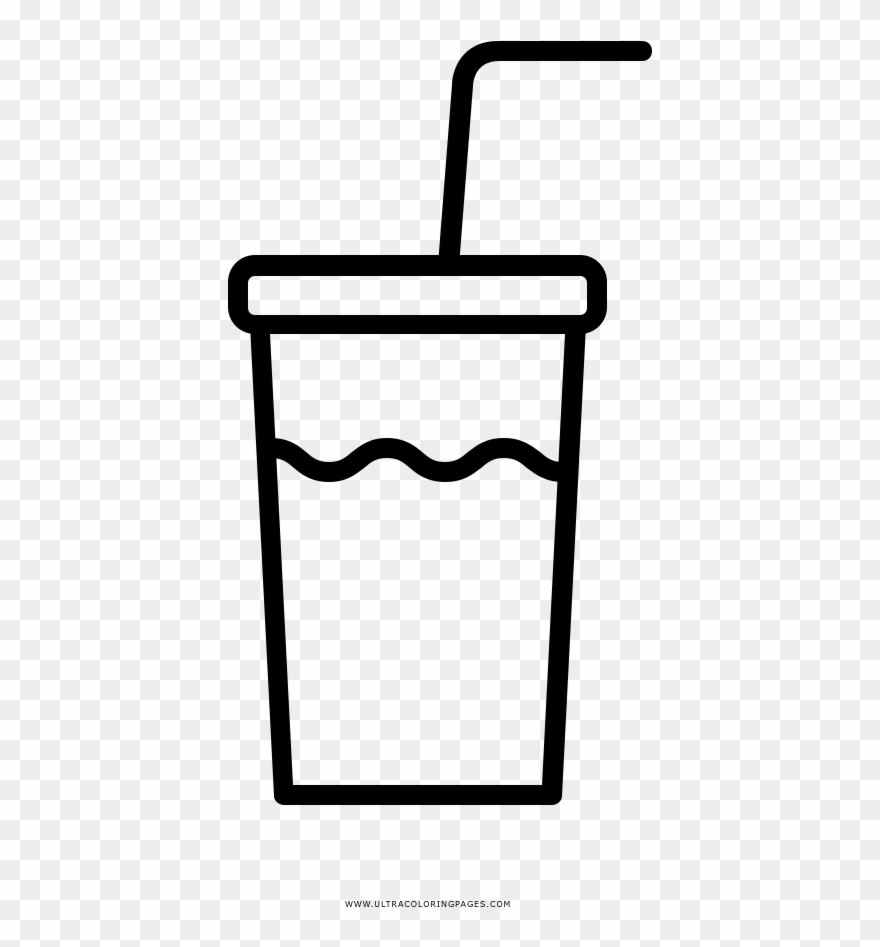 Soft Drink Coloring Page - Soft Drink Drawing Clipart