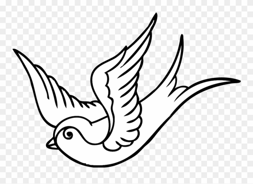 Colombe Tattoo On Http - Colombe Old School Clipart