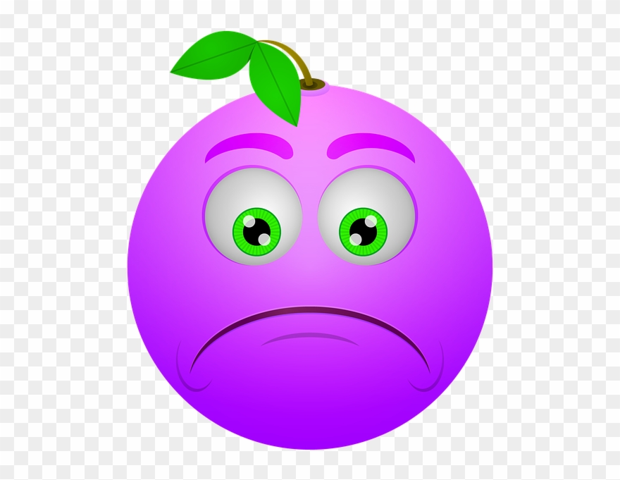 Smiley, Berry, Sad, Frown, Icon - Smiley Clipart