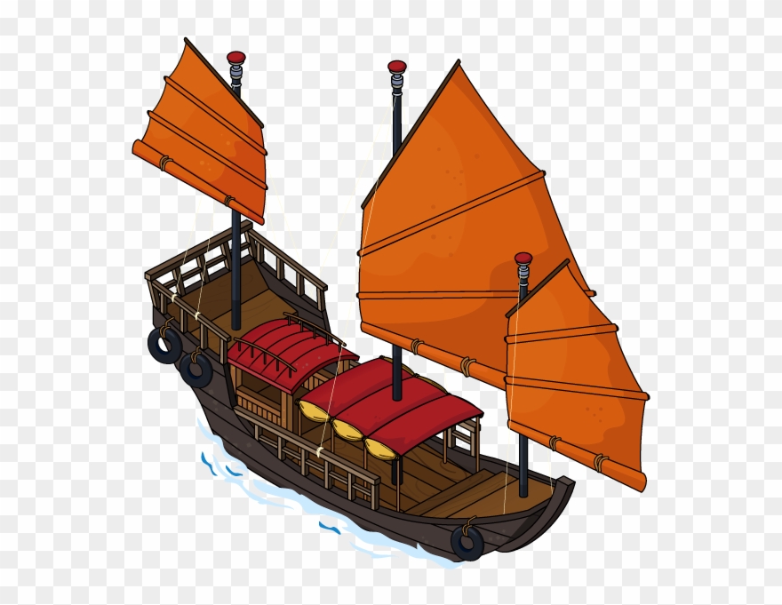 Junk Boat - Junk Clipart