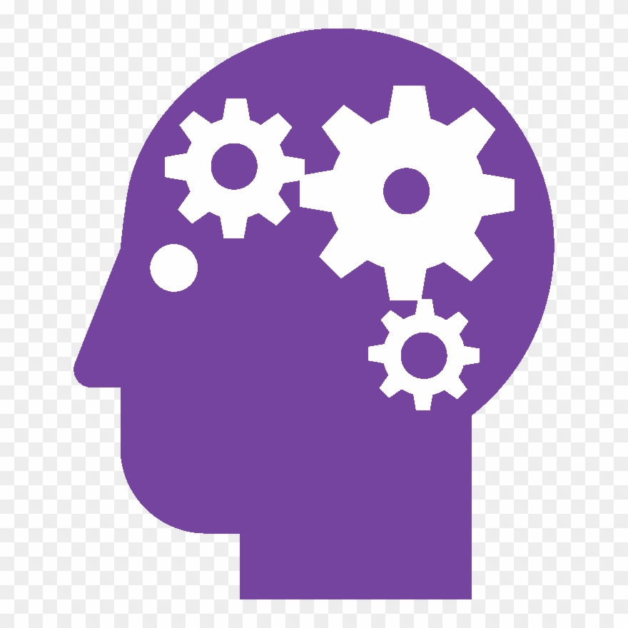 Brain With Gears - Mental Health Clipart - Png Download