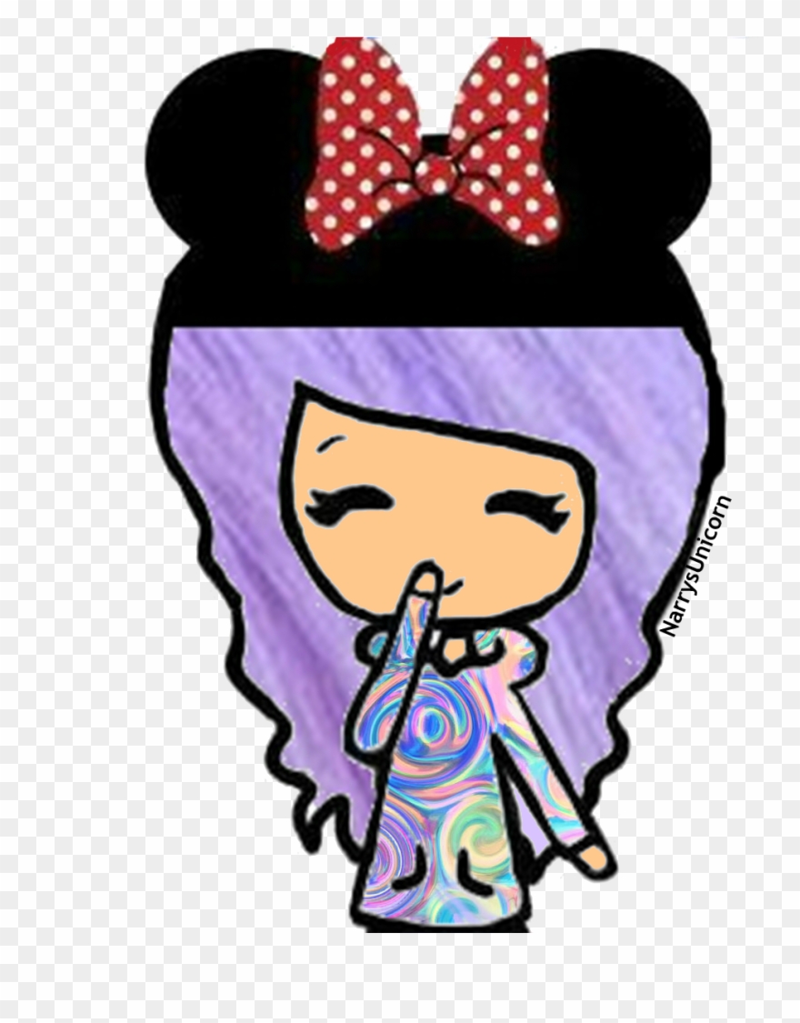 Instagramm Clipart Cartoon - Minnie Mouse Girl Drawing - Png Download