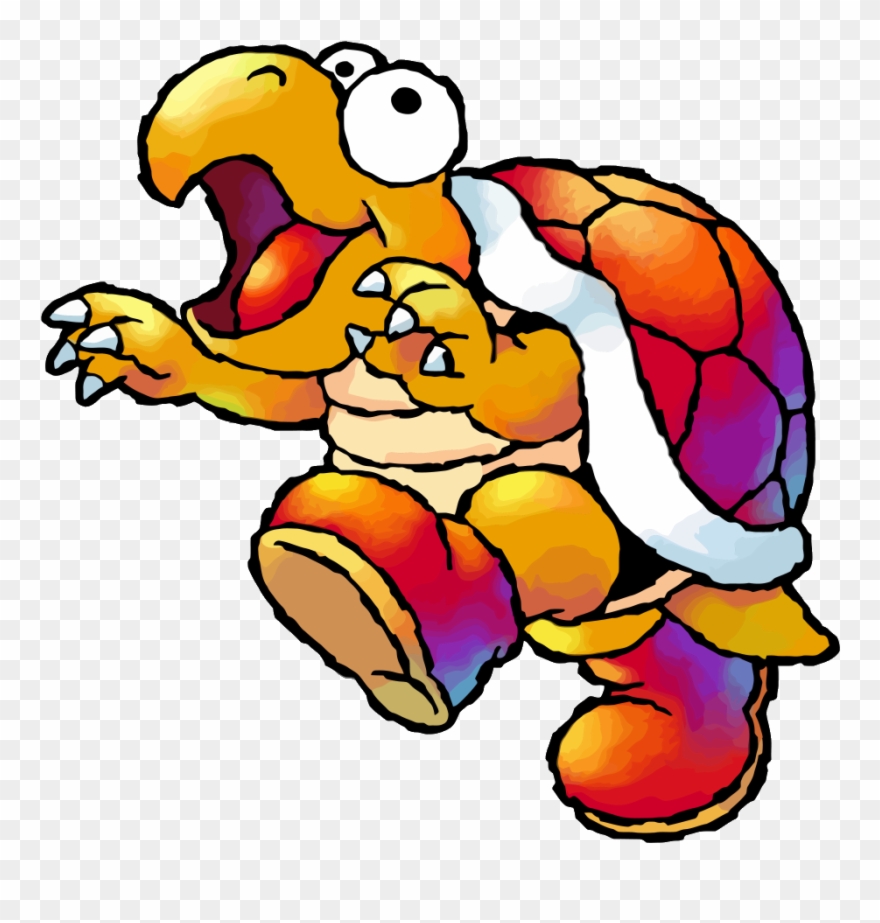 Yoshi Clipart Koopa Troopa - Mario Hookbill The Koopa - Png Download