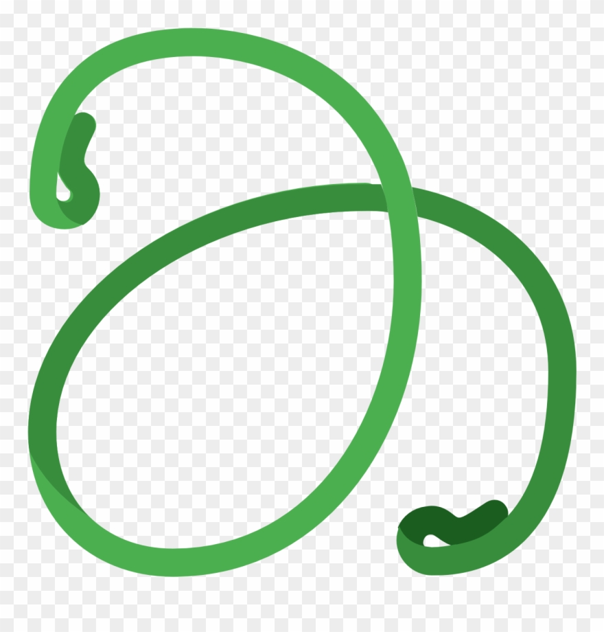 There Is A Thin Line With Small Loops Folding Back Clipart