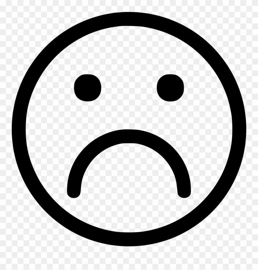 Png File Svg - Sad Icon Clipart