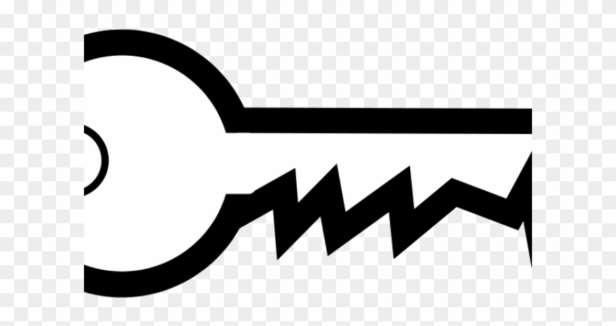 Key Clipart Black And White - Clip Art Black And White Key - Png Download