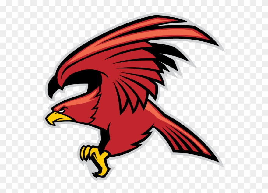 Red Eagle Mascot - Screaming Eagle Eagle Vector Clipart