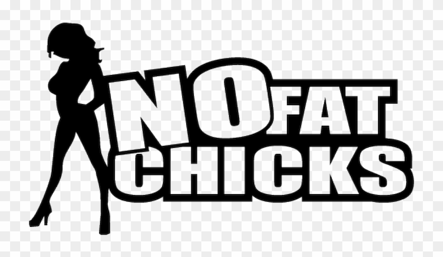 Sticker Jdm No Fat Chicks - No Fat Chicks Svg Clipart