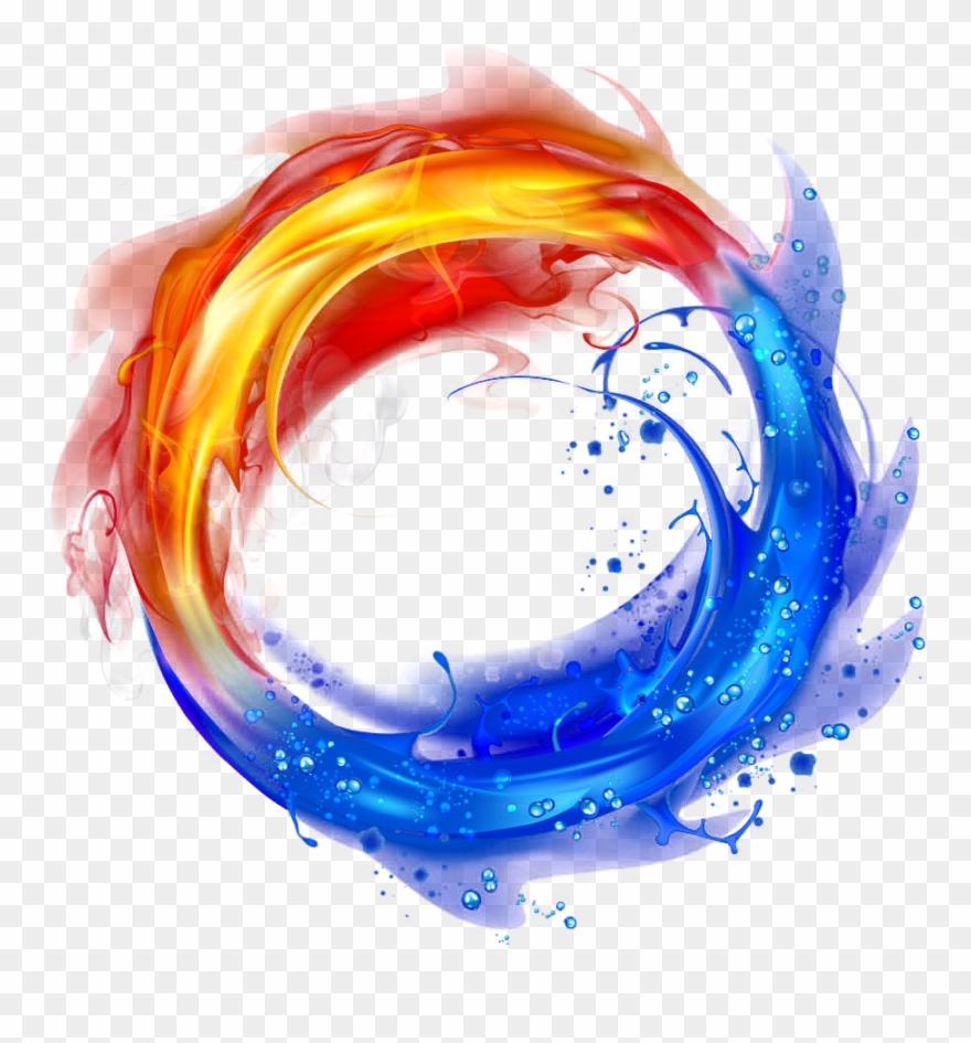 Imagen Relacionada - Transparent Fire And Water Png Clipart