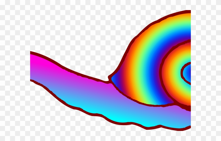 Snail Clipart Rainbow - Png Download