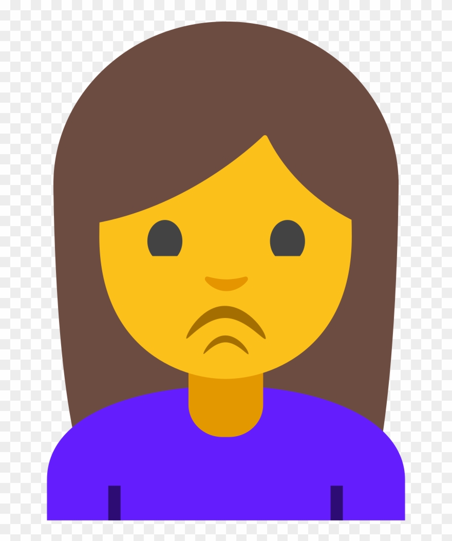 File - Emoji U1f64e - Svg - Emoji Levantando La Mano Clipart