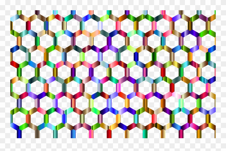 Clipart Network Vector Geometric Background - Hexagon - Png Download