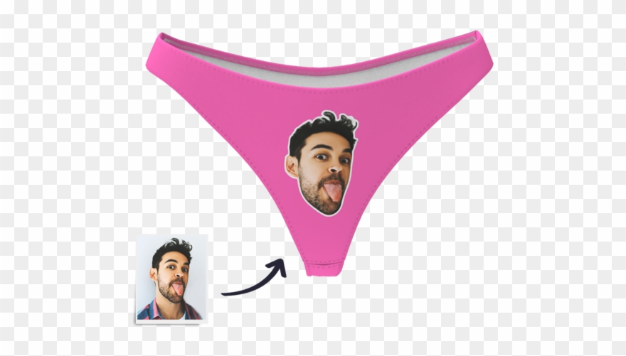 Women's Custom Face Thong Panty - Thong Clipart