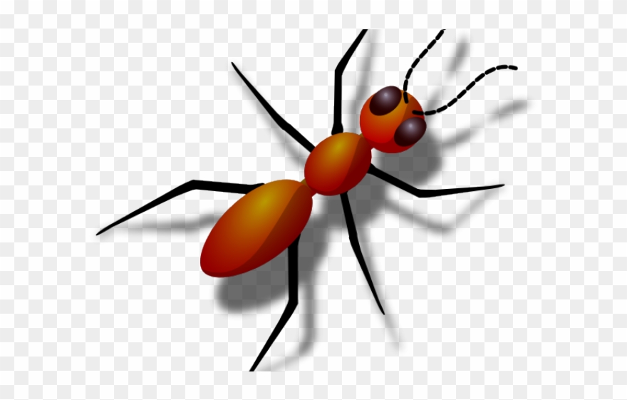 Ants Clipart Hungry - Ant With 6 Legs - Png Download
