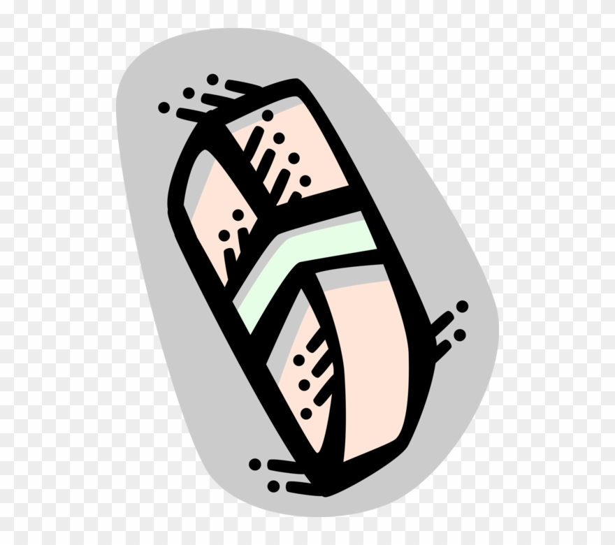 Vector Illustration Of Rubber Eraser For Erasing Marks - Illustration Clipart