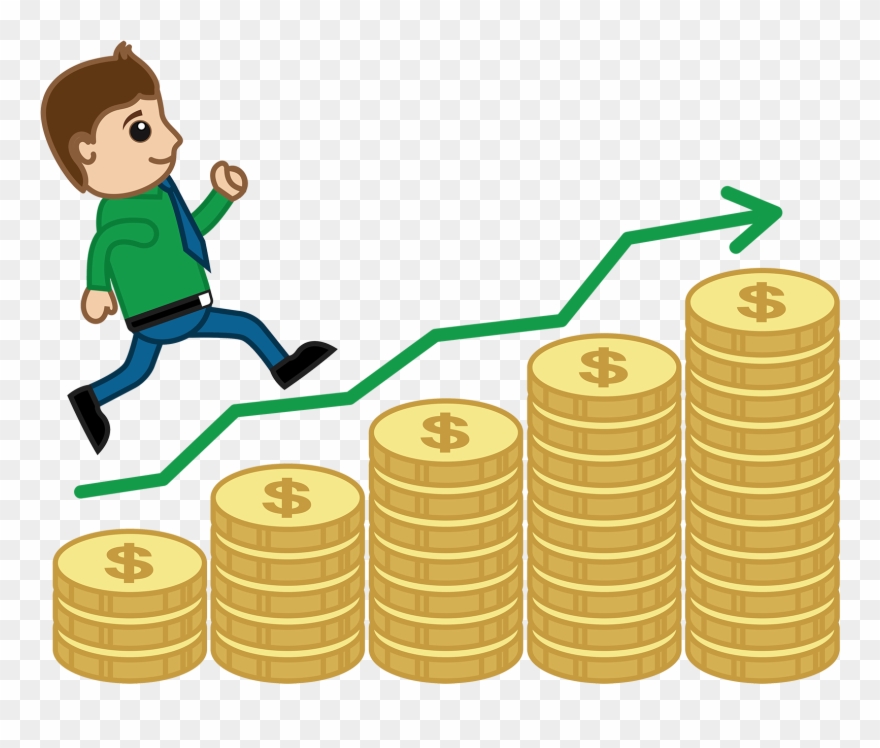 Earning Interest - - Graph Money Cartoon Clipart