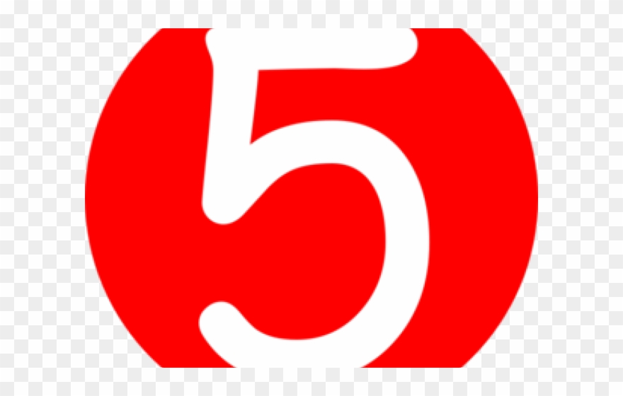 Five Clipart Number 0 - Circle - Png Download