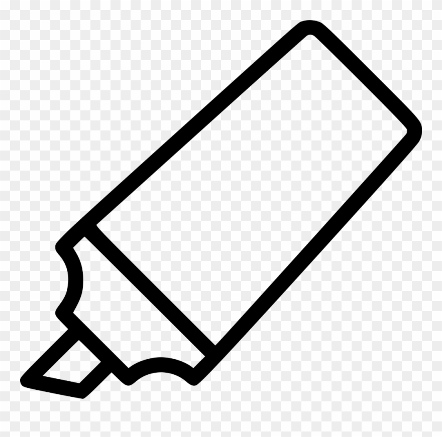 Png File Svg - Drawing Of A Highlighter Clipart