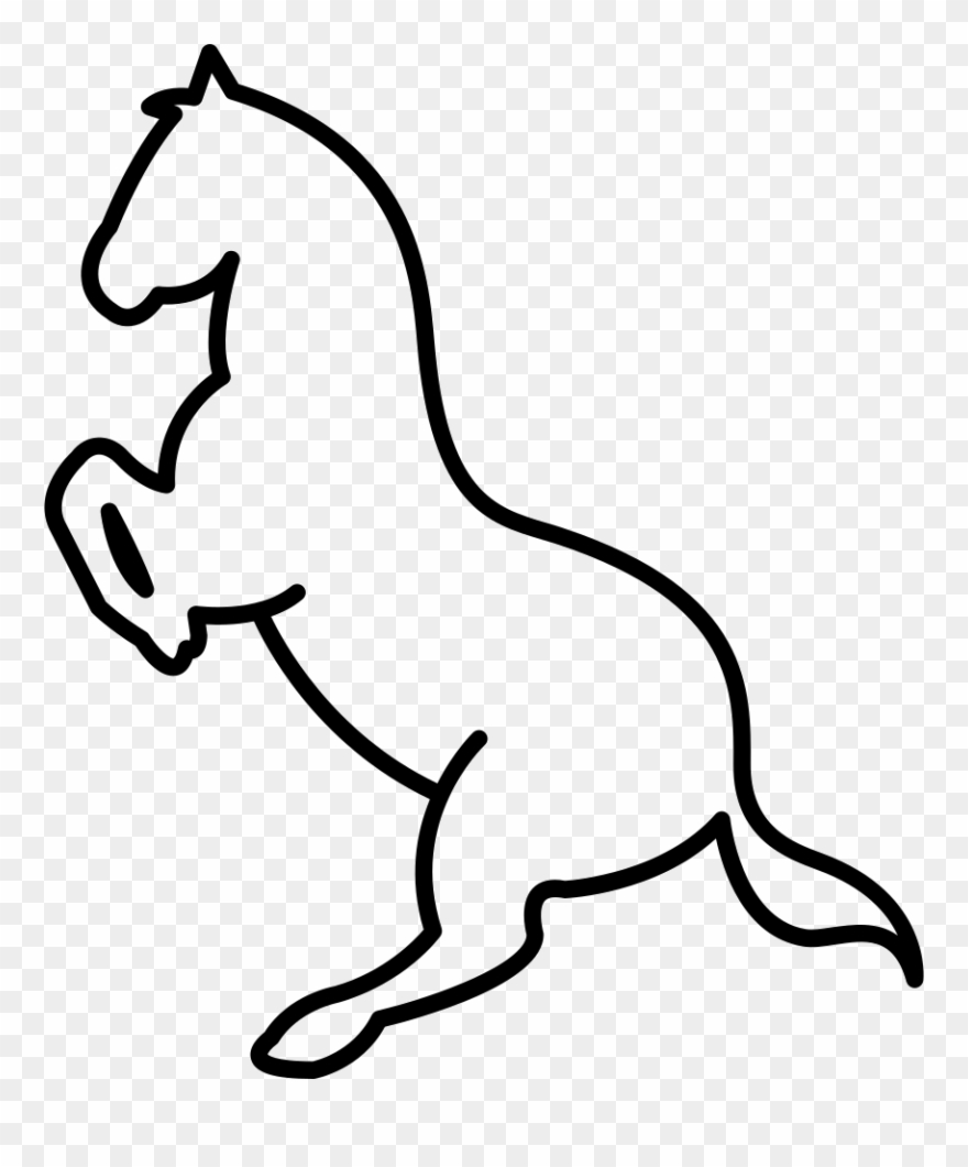 Stand Up Svg Icon - White Horse Png Icon Clipart