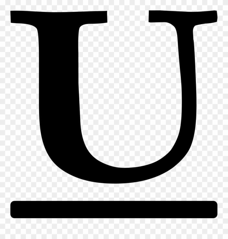 Png File - Bold Italic Underline Icon Clipart
