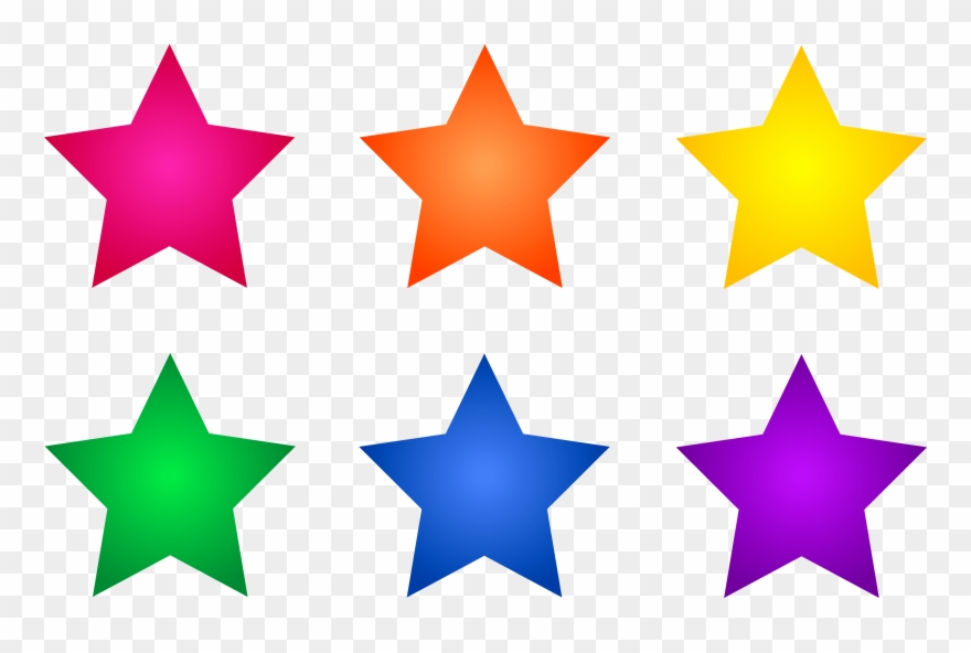 Aside Noviemainit Asides Ⓒ - Colored Stars Clipart - Png Download