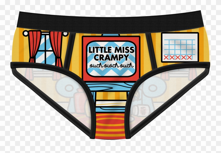 Little Miss Crampy Briefs - Underpants Clipart