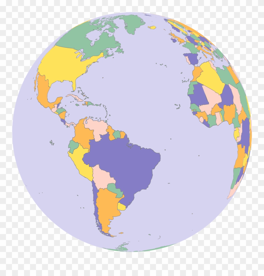 Real World Clipart Planet Earth - Political World Map - Png Download