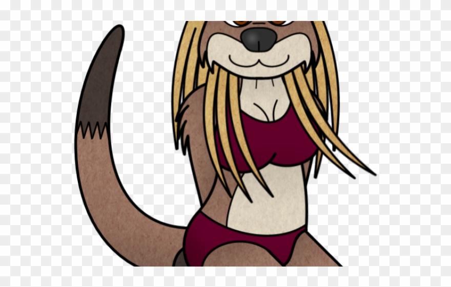 Otter Clipart Character - Cartoon - Png Download