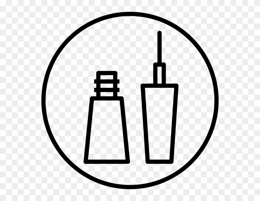 Eyeliner Rubber Stamp - Makeup Icons Clipart Png Transparent Png