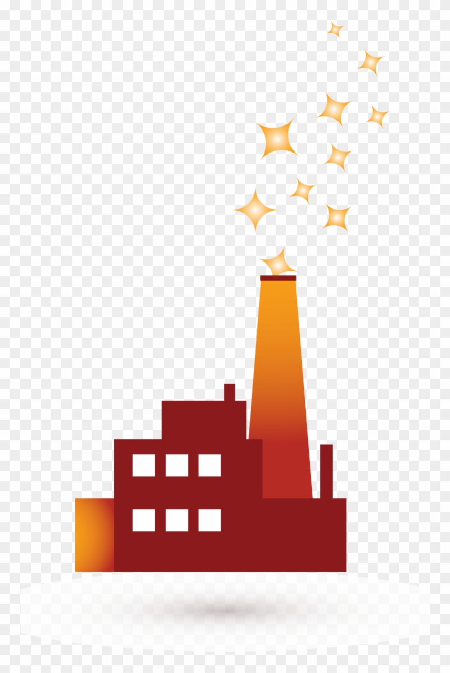 Cartoon Factory Clip Art - Png Download