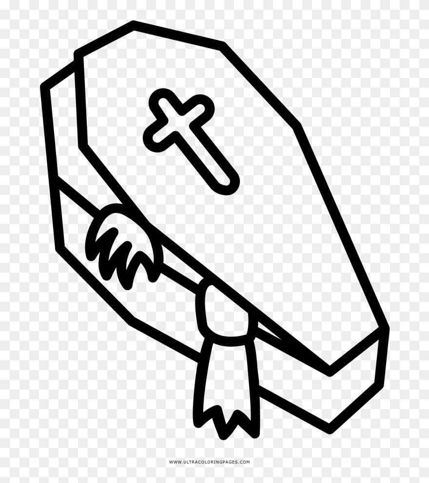 Dracula Coloring Page - Line Art Clipart