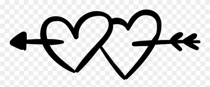 Hearts Pierced By An Arrow Comments - Boho Hearts Png Clipart