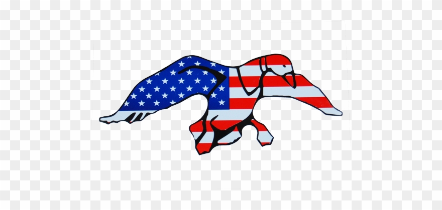 Duck Commander Logo Flag Decal - Ducks Unlimited American Flag Clipart