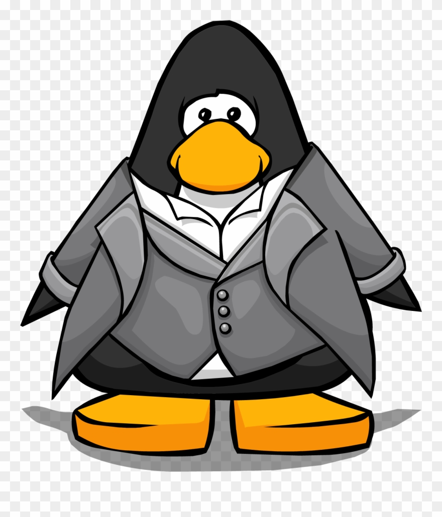 Grey Clipart Penguin - Penguin From Club Penguin - Png Download