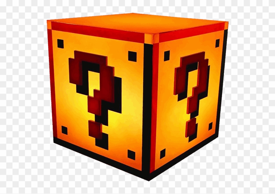 Nintendo Clipart Mario Block - Mario Question Block Light - Png Download
