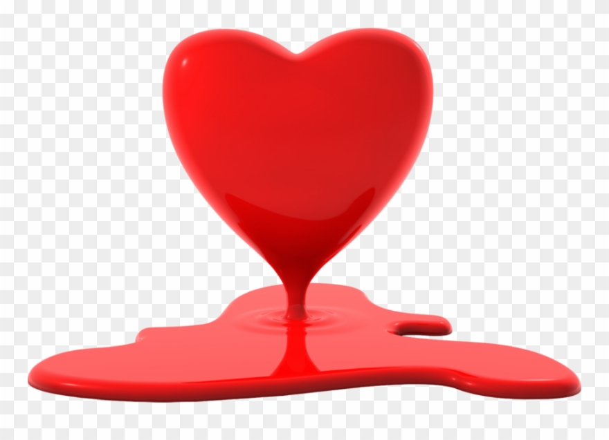 Share This Image - Melting Heart Clipart