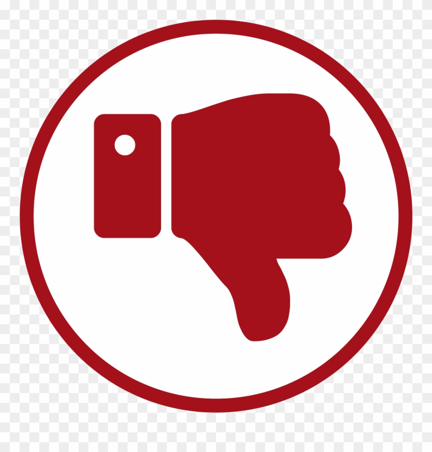 Charisma Protect - 大 拇指 向 下 Clipart