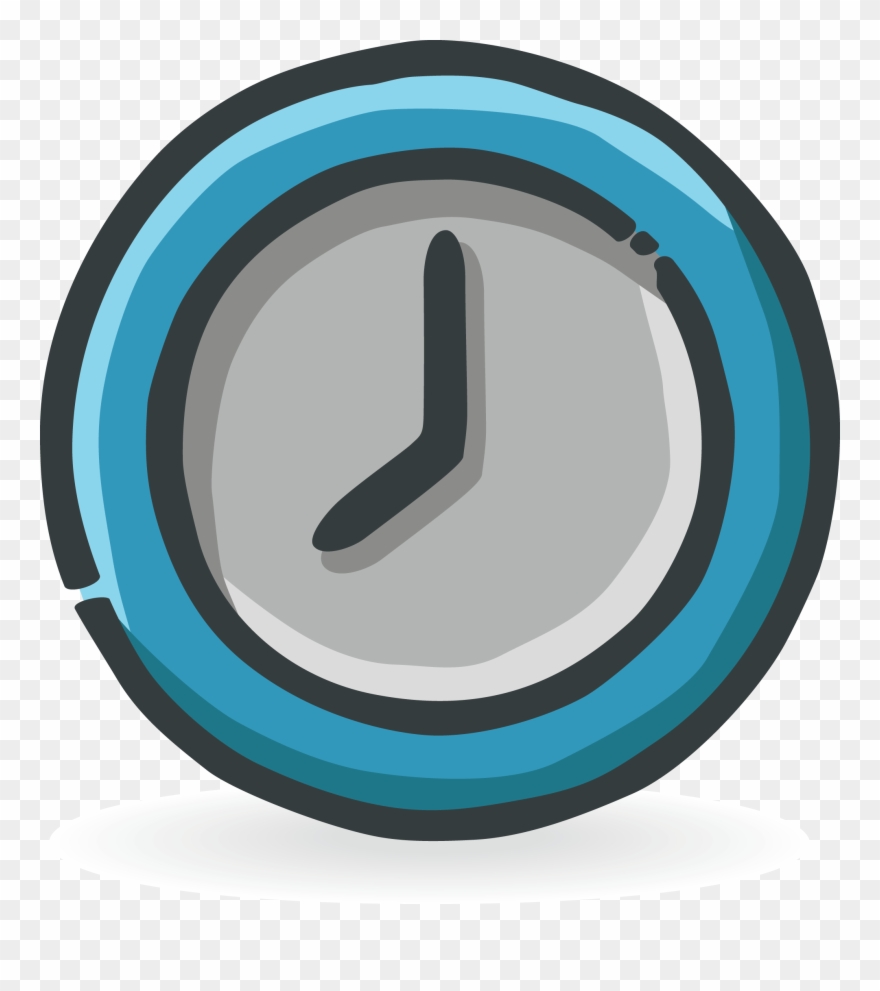 Time Clock Icon - Circle Clipart