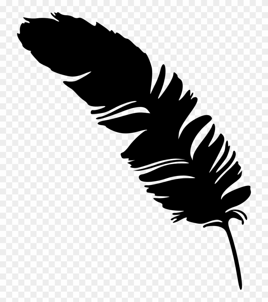 Texas Silhouette Png - Transparent Background Feather Vector Png Clipart