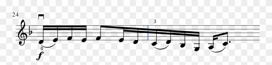 Cross Barline Beam On Same Line - Melisma Definition Clipart