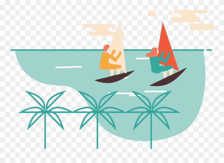 Sandy Beaches And Dramatic Ocean Surf Attract Romantics Clipart