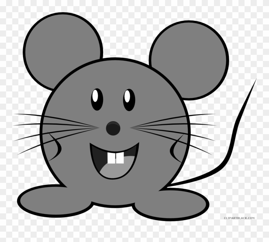 Grayscale Mouse Animal Free Black White Clipart Images - You Re Welcome Dibujo - Png Download