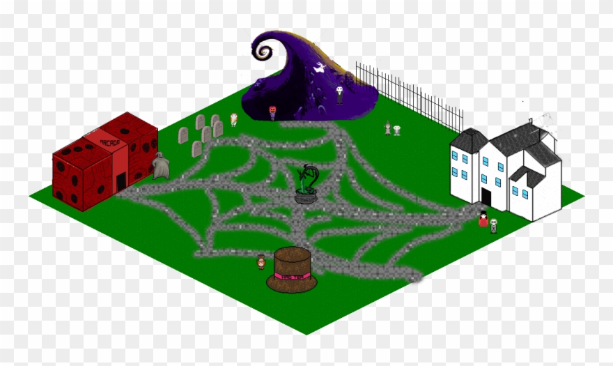 "tim Burton Land" Pixel County By Kimmy Slagerman - Illustration Clipart